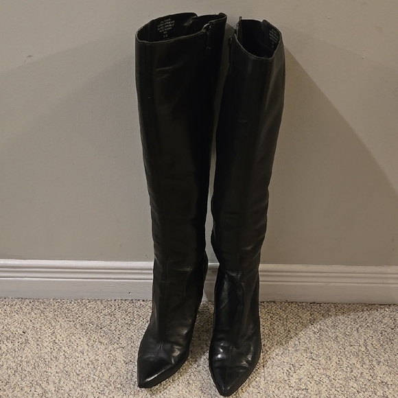 NINE WEST GALLIVANTO Elegant Black Knee-High  Boots - Picture 3 of 9